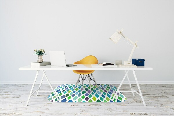 Tappeto per sedia con ruote Motivi Colorati