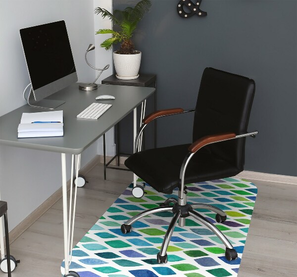 Tappeto per sedia con ruote Motivi Colorati