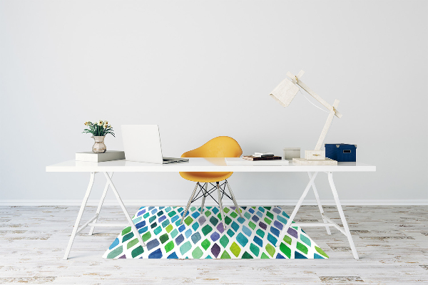 Tappeto per sedia con ruote Motivi Colorati