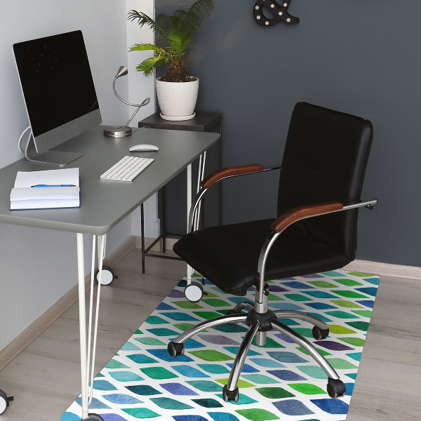 Tappeto per sedia con ruote Motivi Colorati