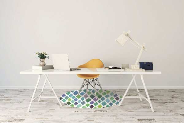 Tappeto per sedia con ruote Motivi Colorati