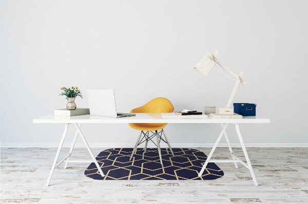 Tappeto per sedia con ruote Pattern Dorato