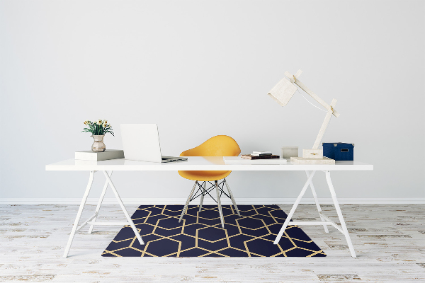 Tappeto per sedia con ruote Pattern Dorato