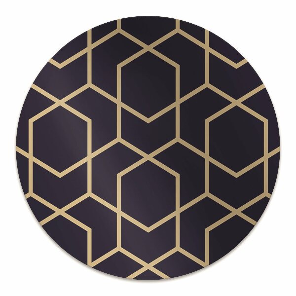 Tappeto per sedia con ruote Pattern Dorato