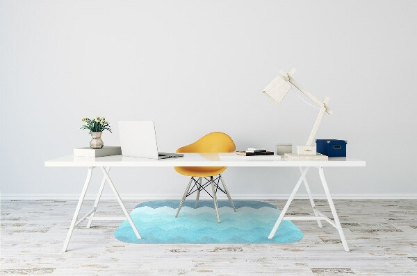 Tappeto per sedia con ruote Pattern A Zigzag