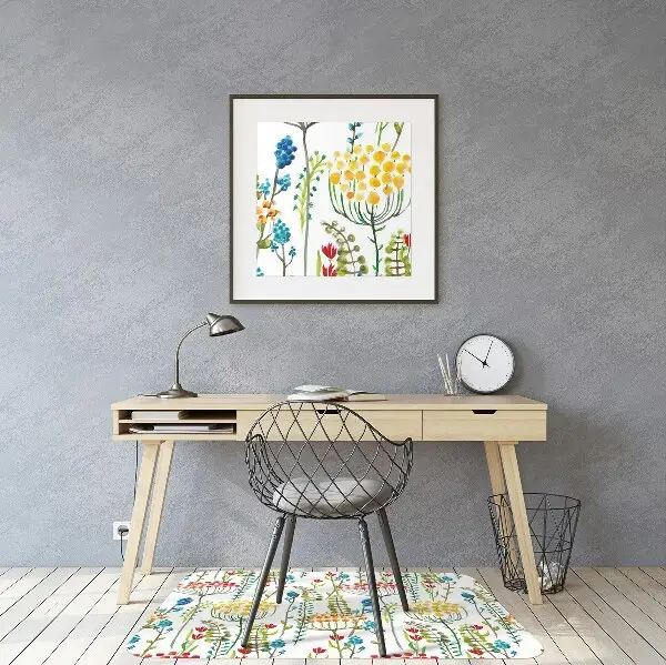 Tappeto per sedia con ruote Prato Colorato