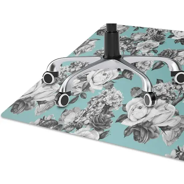 Tappeto salvapavimento Rose In Bianco E Nero