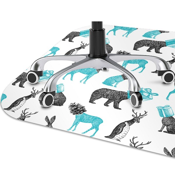 Tappeto per sedia con ruote Animali