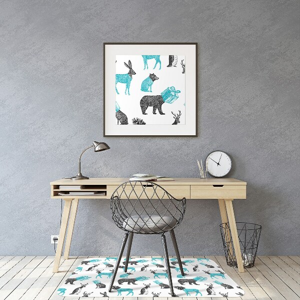 Tappeto per sedia con ruote Animali