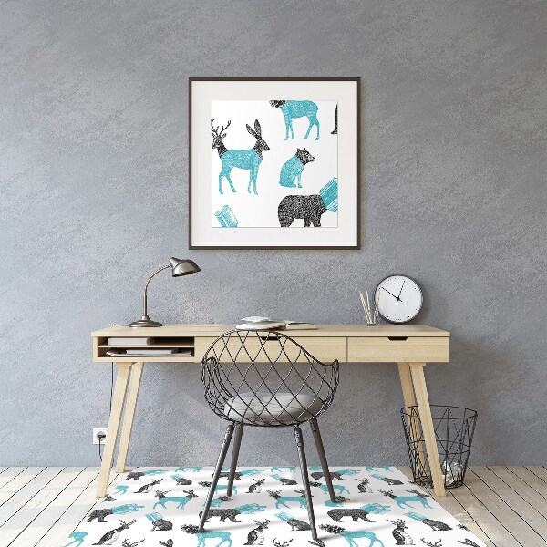 Tappeto per sedia con ruote Animali