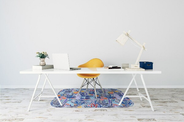 Tappeto per sedia con ruote Fiori Selvatici