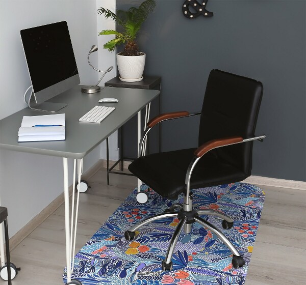 Tappeto per sedia con ruote Fiori Selvatici