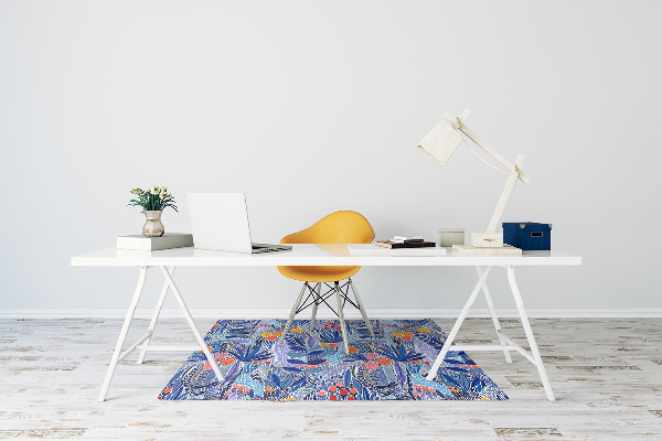 Tappeto per sedia con ruote Fiori Selvatici