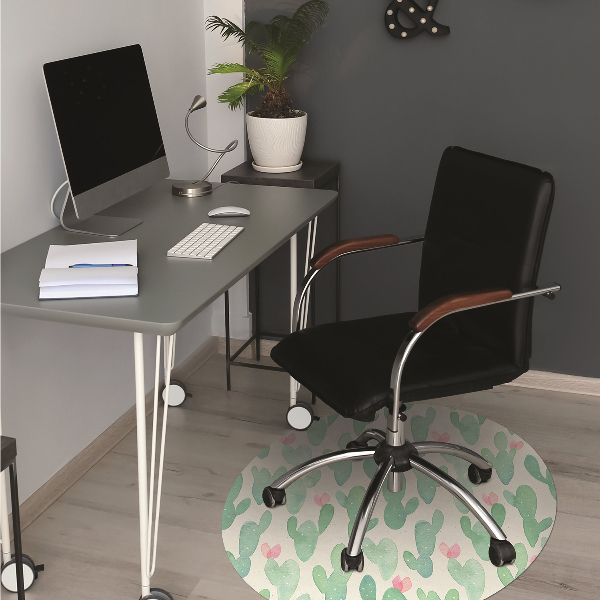 Tappeto per sedia con ruote Cactus Maculare