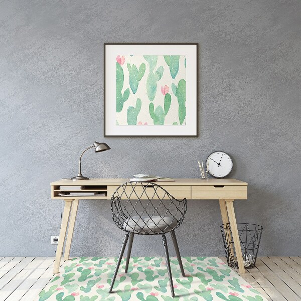 Tappeto per sedia con ruote Cactus Maculare
