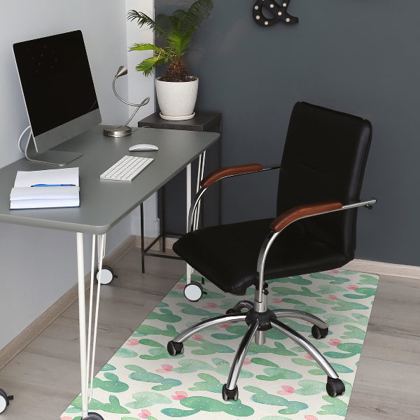 Tappeto per sedia con ruote Cactus Maculare