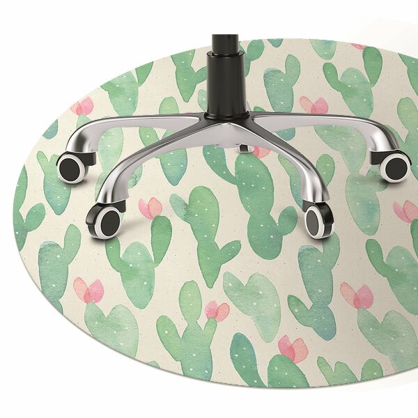 Tappeto per sedia con ruote Cactus Maculare