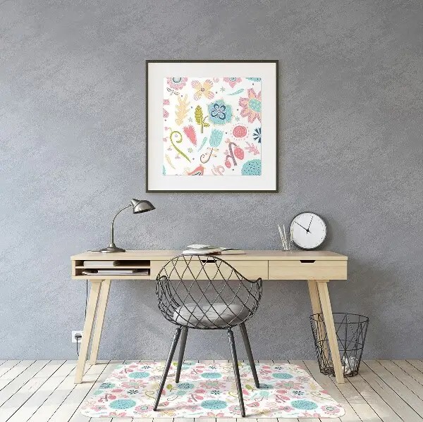 Tappeto per sedia con ruote Motivi Colorati