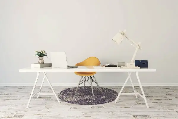 Tappeto per sedia con ruote Motivo Blu