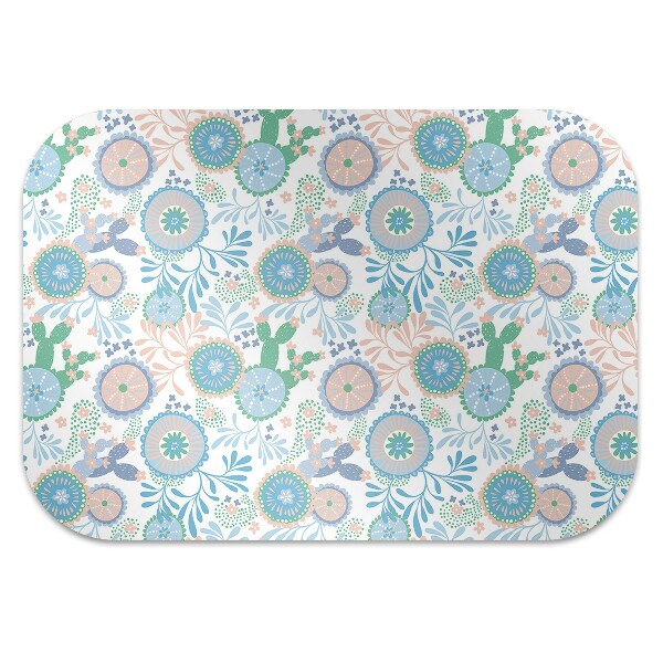 Tappeto per sedia con ruote Fiori Vintage
