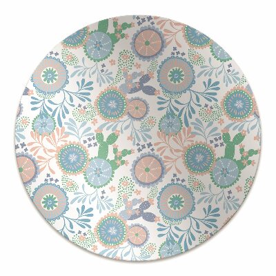 Tappeto per sedia con ruote Fiori Vintage