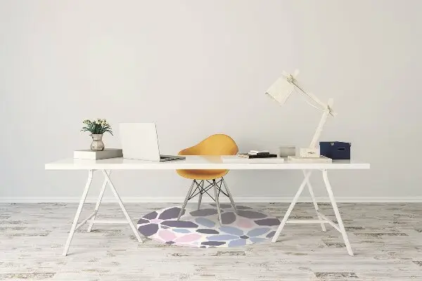 Tappeto sedia ufficio Fiori Geometrici
