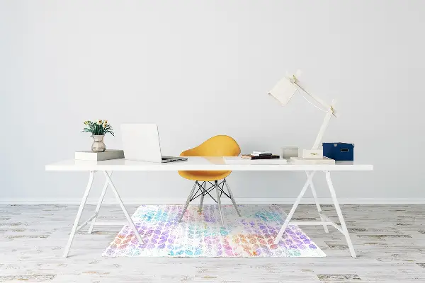 Tappeto per sedia con ruote Foglia Di Broccato