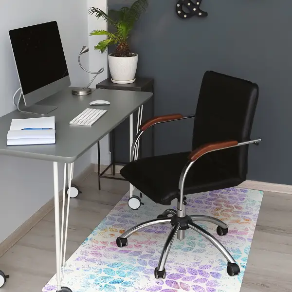 Tappeto per sedia con ruote Foglia Di Broccato