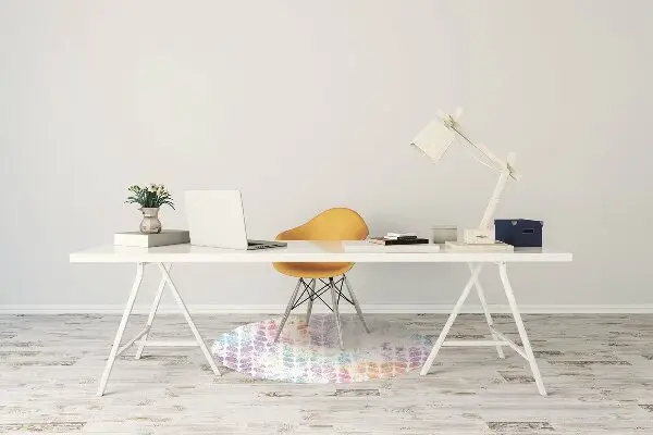 Tappeto per sedia con ruote Foglia Di Broccato
