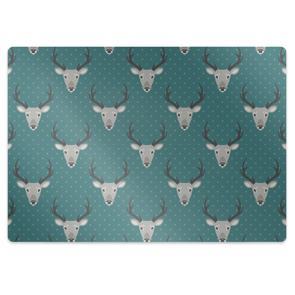 Tappeto per sedia con ruote Deer Grigio