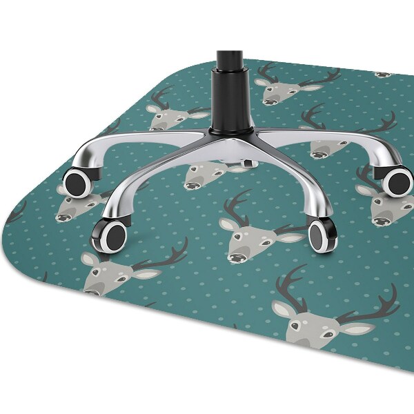 Tappeto per sedia con ruote Deer Grigio