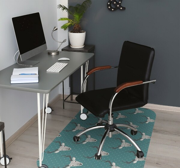 Tappeto per sedia con ruote Deer Grigio