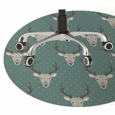 Tappeto per sedia con ruote Deer Grigio