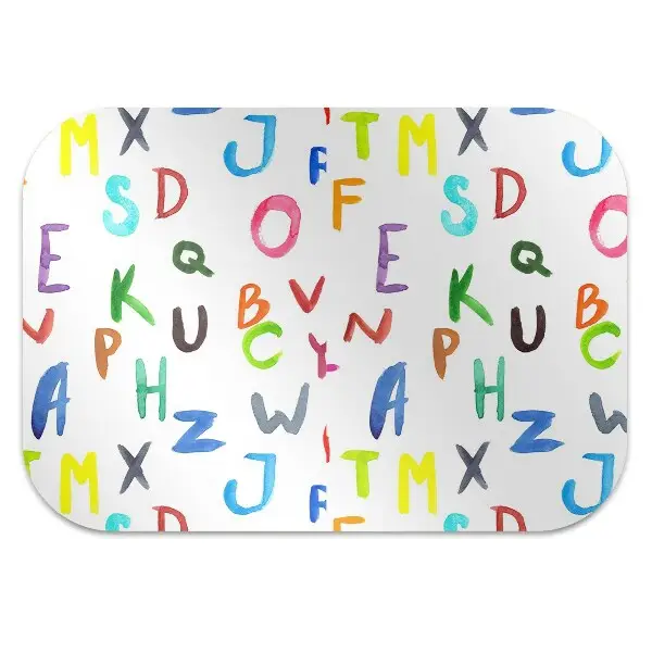Tappeto salvapavimento Lettere Colorate