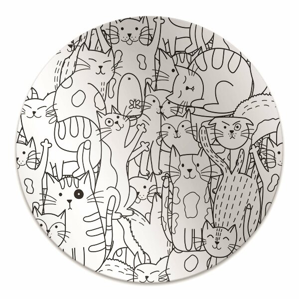 Tappeto sedia ufficio Gatti In Stile Doodle