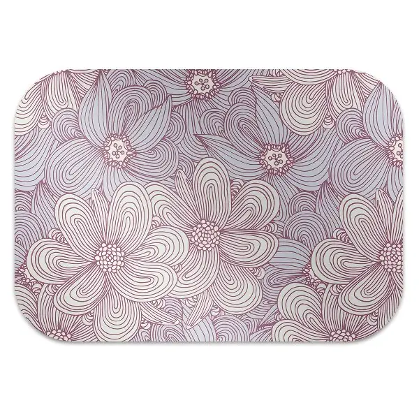 Tappeto per sedia con ruote Doodle Fiori