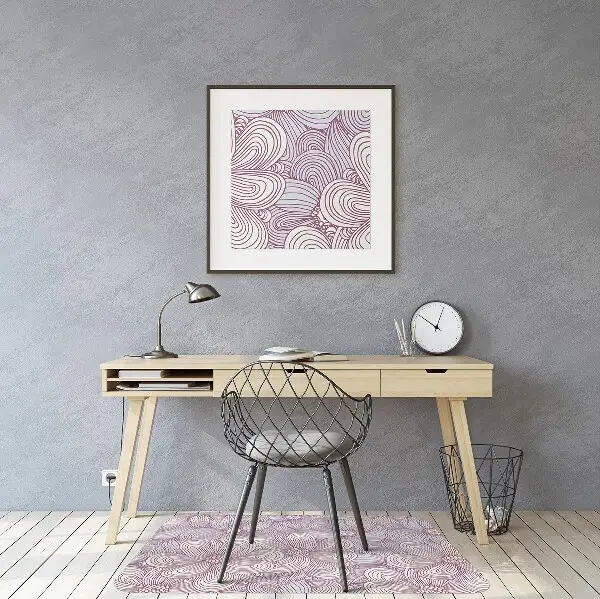 Tappeto per sedia con ruote Doodle Fiori
