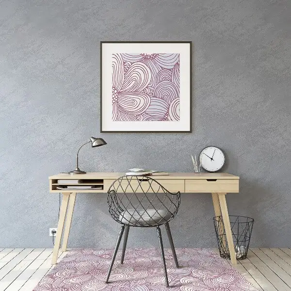 Tappeto per sedia con ruote Doodle Fiori
