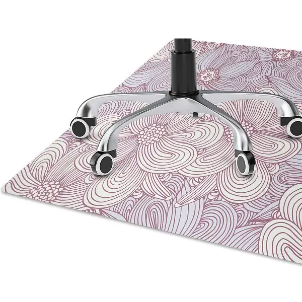 Tappeto per sedia con ruote Doodle Fiori