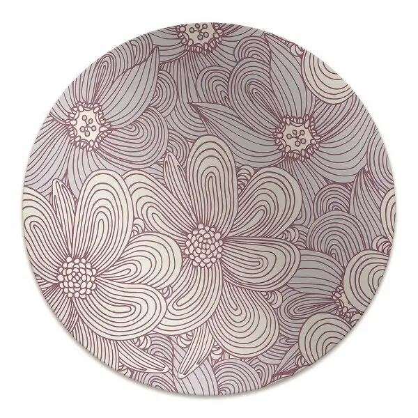 Tappeto per sedia con ruote Doodle Fiori