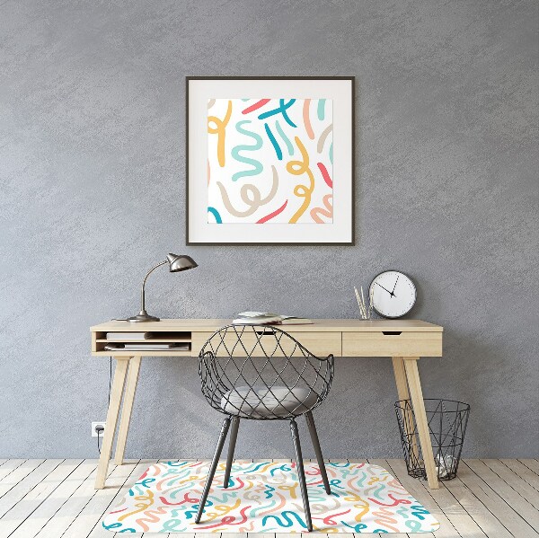 Tappeto per sedia con ruote Calligrafia