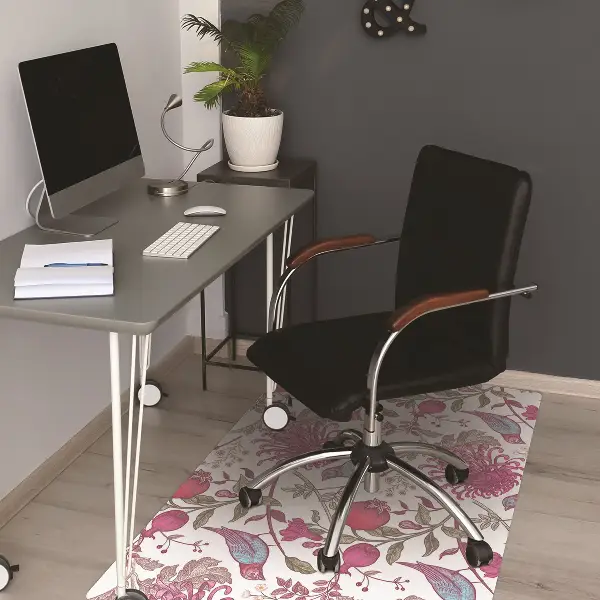 Tappeto per sedia con ruote Uccelli E Fiori