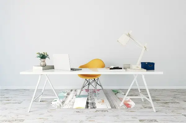 Tappeto per sedia con ruote Astrazione Forestale