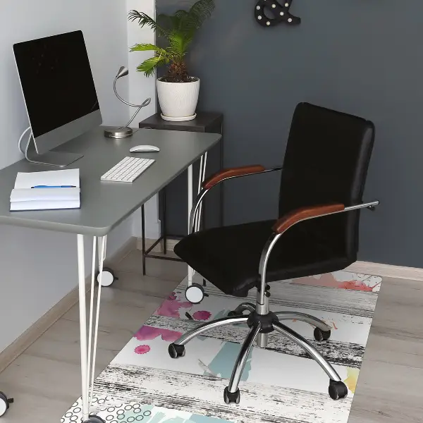 Tappeto per sedia con ruote Astrazione Forestale