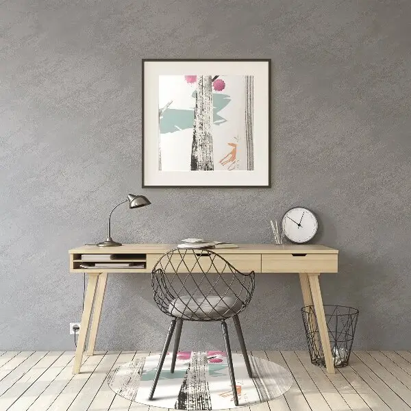 Tappeto per sedia con ruote Astrazione Forestale