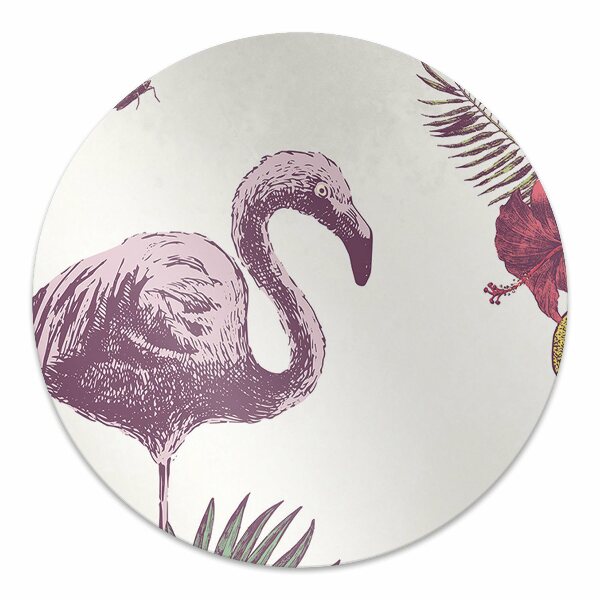 Tappeto sedia ufficio Flamingo E Hibiscus