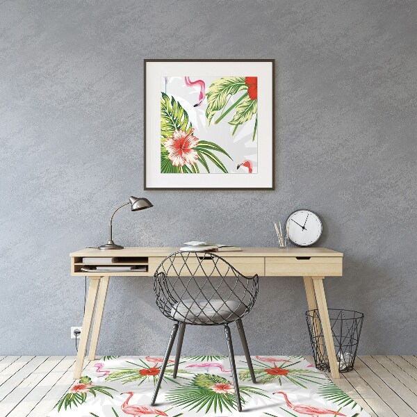 Tappeto salvapavimento Flamingos E Fiori