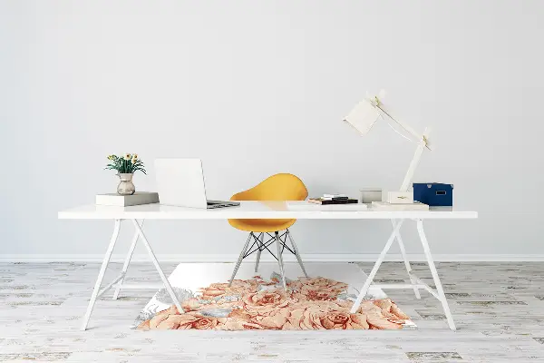 Tappeto per sedia con ruote Rose In Fiore