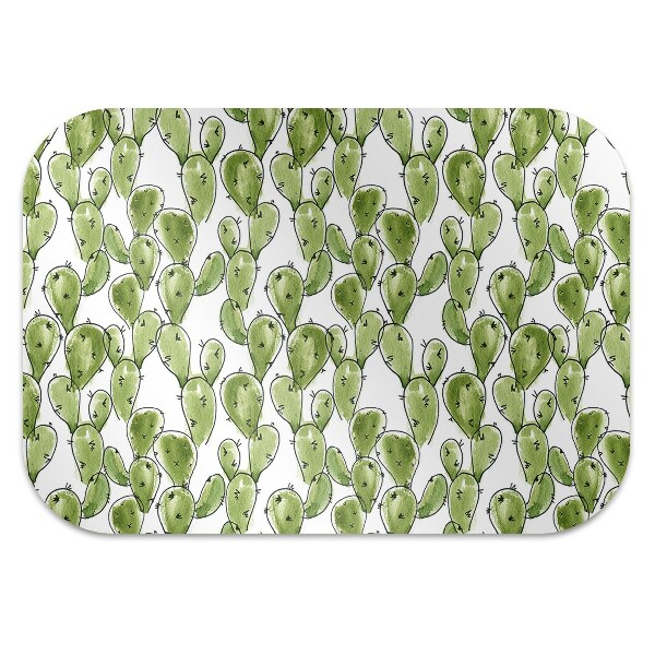 Tappeto per sedia con ruote Boho Cactus