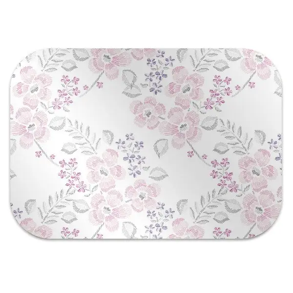 Tappeto per sedia con ruote Pattern Floreale